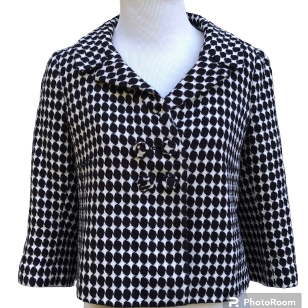 Loft Black and White Cropped Jacked size 10P!